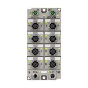 ER1819-0022 | EtherCAT Box, 16-channel digital input, 24 V DC, 10 µs, M12, zinc die-cast