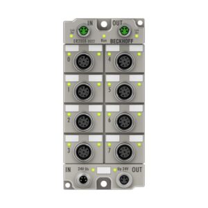 ER2008-0022 | EtherCAT Box, 8-channel digital output, 24 V DC, 0.5 A, M12, zinc die-cast