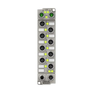 ER2308-0001 | EtherCAT Box, 4-channel digital input + 4-channel digital output, 24 V DC, 3 ms, 0.5 A, M8, zinc die-cast