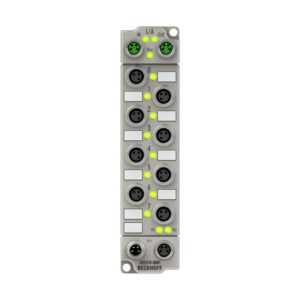 ER2318-0001 | EtherCAT Box, 4-channel digital input + 4-channel digital output, 24 V DC, 10 µs, 0.5 A, M8, zinc die-cast