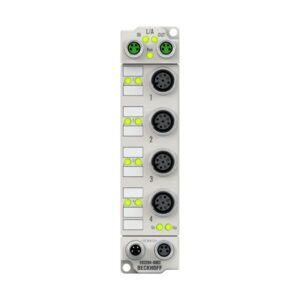 ER3204-0002 | EtherCAT Box, 4-channel analog input, temperature, RTD (Pt100), 16 bit, M12, zinc die-cast