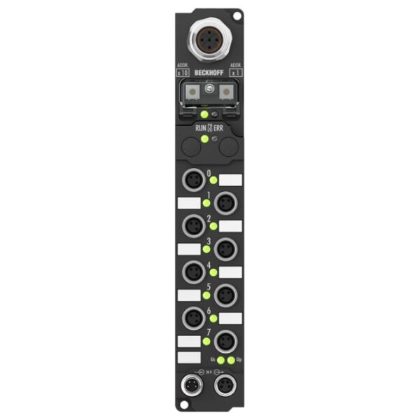 IP2331-B730 | Fieldbus Box, 4-channel digital input + 4-channel digital output, Modbus, 24 V DC, 0.2 ms, 2 A, M8