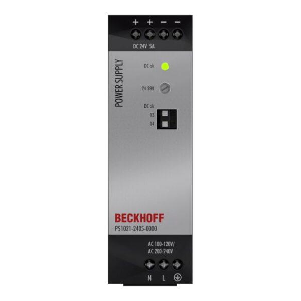 PS1021-2405-0000 | Power supply PS1000; output: 24 V DC, 5 A; input: AC 100…120/200…240 V, 1-phase